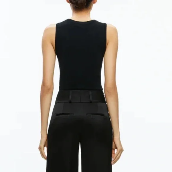 New Alice and Olivia Amity embellished cropped tank - Picture 3 of 12